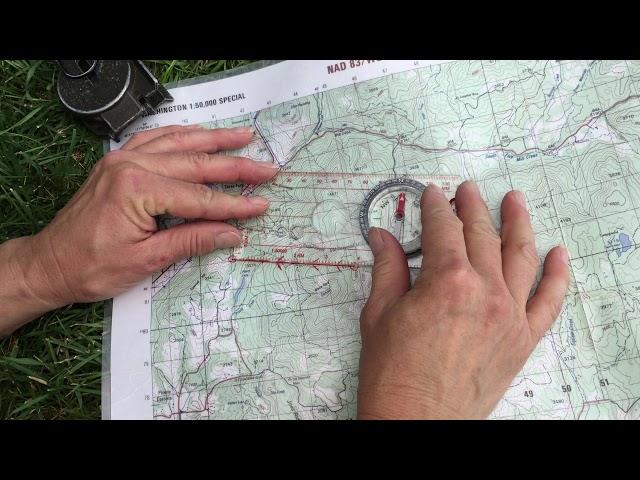 How to plot a course with map and compass