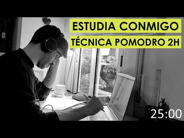 Study With Me | Técnica POMODORO 2 Horas | Música Lofi Hip Hop Chill | Temporizador 4 x 25 min