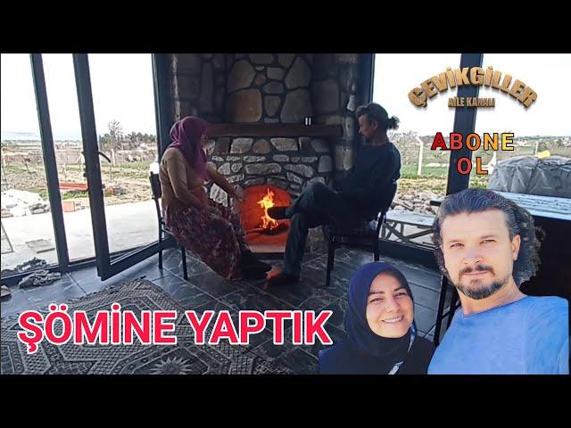 TAŞ EV ( BAĞ EVİ ) TAŞ ŞÖMİNE YAPIMI PART 23