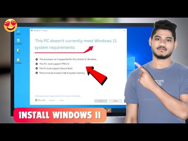 Solved This Pc Doesn't Currently Meet Windows 11 System Requirements 2023 | Windows 10 to Windows 11