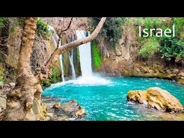 Golan Heights, Israel: A Stroll from the Waterfall Along the Hermon River to the Biblical City.