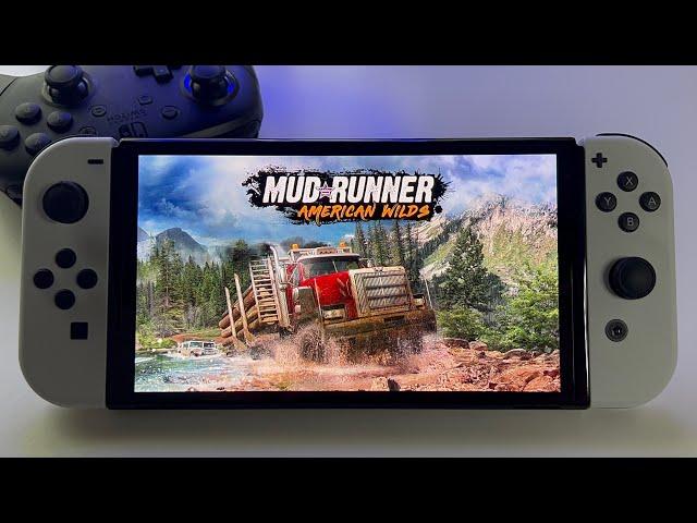 MudRunner - American Wilds - REVIEW | Switch OLED handheld gameplay