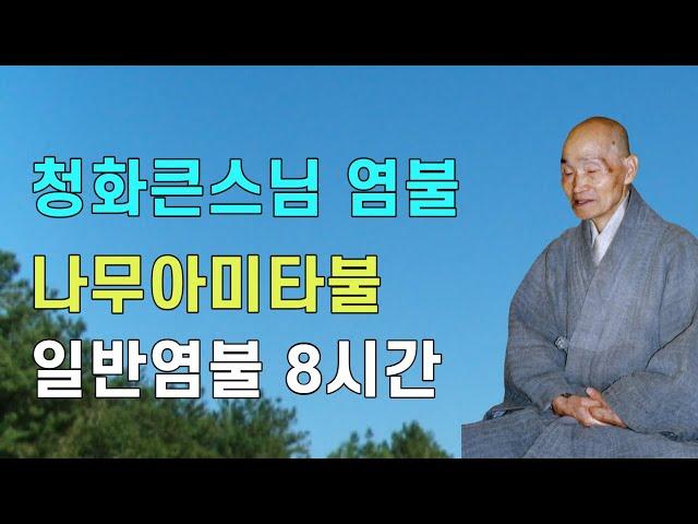 나무아미타불 일반염불 8시간 청화큰스님 염불 천도법문기도 | 청화스님 염불수행