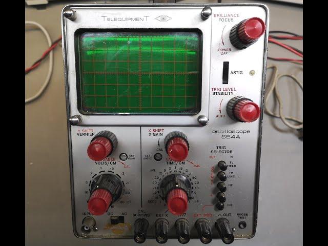 Oscilloscope Telequipment S54A 1ch 10Mhz 1968 Teardown