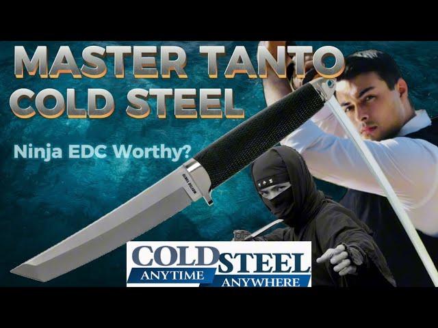 Cold Steel Master Tanto Modern Samurai Self Defense Tanto | 3V EDC Fixed Blade Review 2023