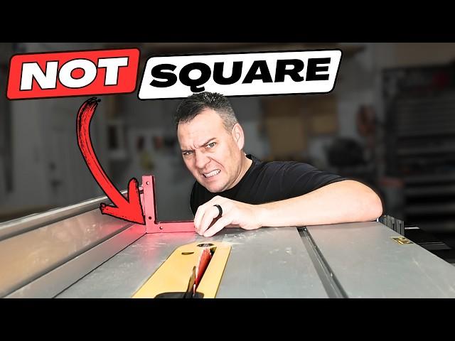 DeWalt Table Saw Fence Not Square?  Here's the Quick Fix!