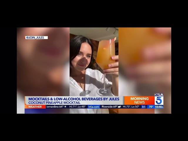 Join Jules Mocktails + Cocktail Recipes on KTLA 5 News