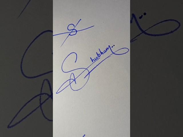 Shubham name signature #shortaday #signature #shorts