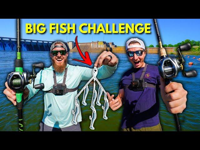 1v1 BIG FISH Challenge w/ GIANT Lures (NEW PB)