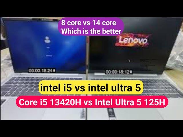 intel i5 13420H vs intel ultra 5 125H | Windows 11 booting speed test