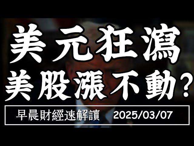 2025/3/7(五)美元狂瀉 美股反漲不動?赴美設廠 台積房先鬆動?【早晨財經速解讀】