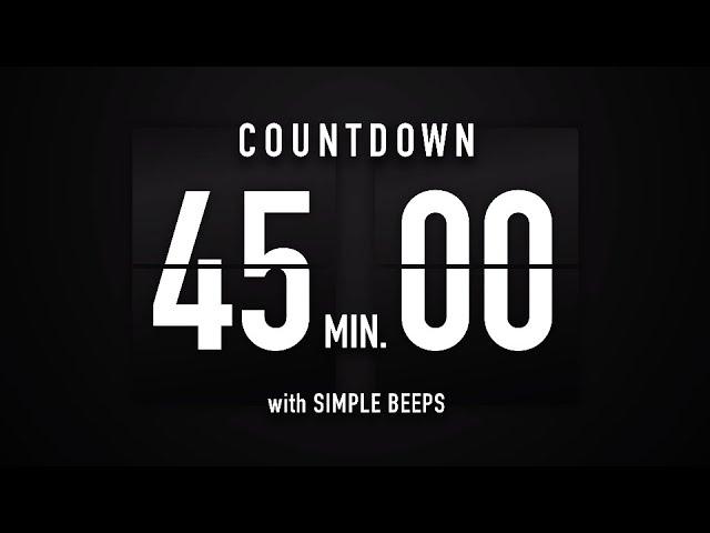 45 Minutes Countdown Timer Flip Clock ️