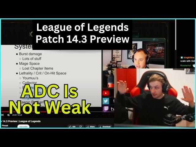 Nemesis Reacts To Phreak Opinion on " ADC Is Not Weak In This Season" | League of Legends Clip