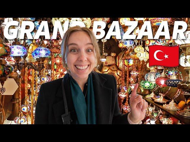 Shopping at the Grand Bazaar in Istanbul, Turkey