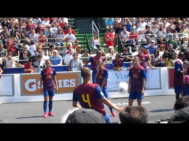 Alex Morgan and Team FC Mia warmup (Mia Hamm Soccer Challenge)