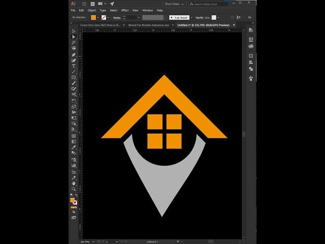 Home Logo Vector Art,  Graphics | Adobe Illustrator CC