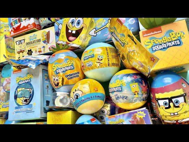 45 minutes ASMR SpongeBob SquarePants toys SURPRISES Oddly Satisfying Unboxing Video no talking