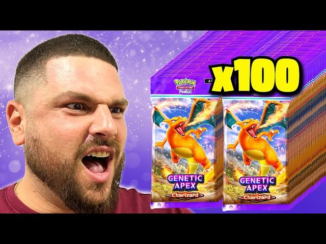 We Opened 100 Pokemon Pocket Charizard Packs!