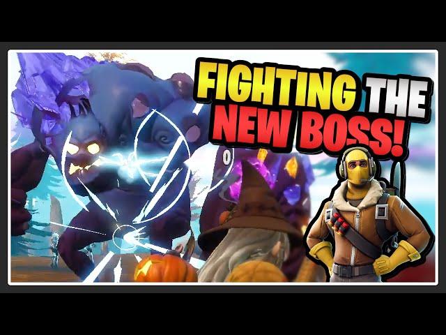 Fighting the NEW Titan Boss in Fortnite Save the World!