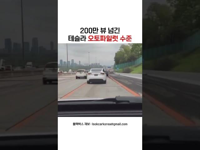 200만 뷰 넘긴 테슬라 오토파일럿 수준ㄷㄷ