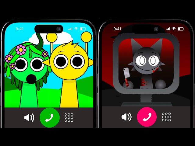 Scary Incredibox Sprunki Talk On The Phone!