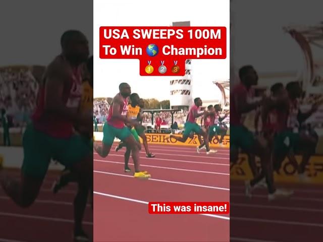 USA SwEEPS 100M  Champion |  INSANE#track #viral #fyp #shorts