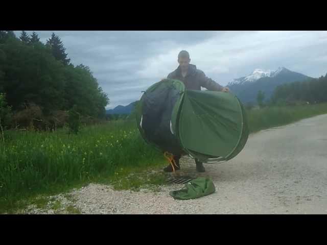 Quechua 2´´ Seconds Wurfzelt - Aufbau, Abbau & Test