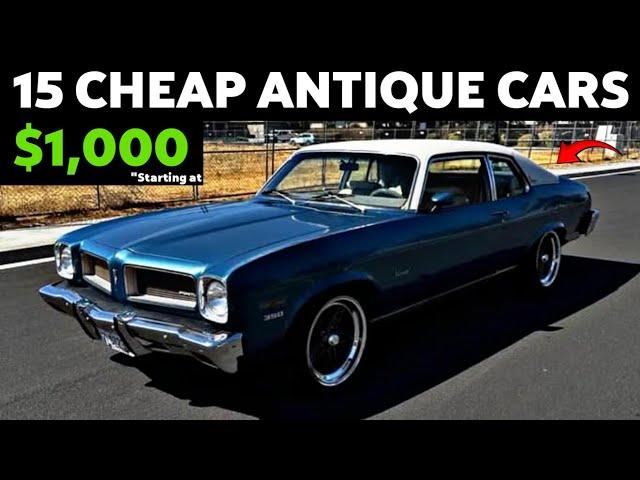 Seller Discount Prices: 15 Classic Cars For Sale Under $10,000