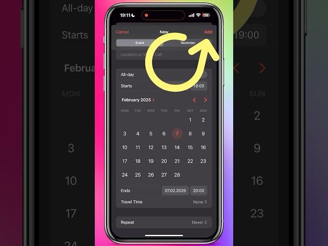 How to Add an Event to iPhone Calendar: Step-by-Step Guide! #shorts #shortvideo #iphone