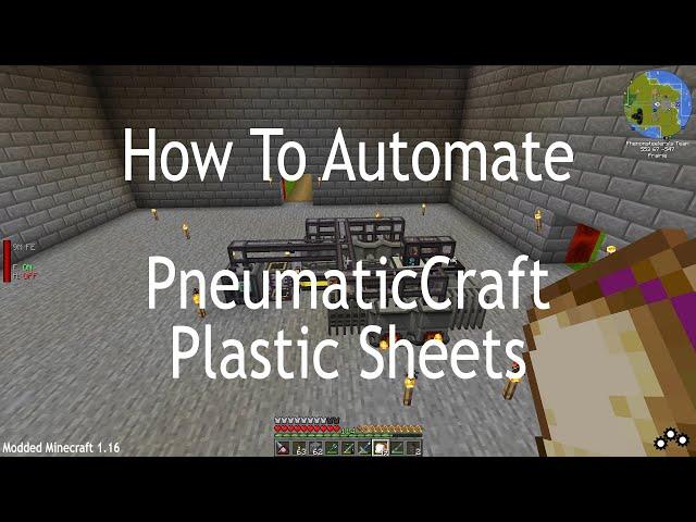 How To Automate The Production Of PneumaticCraft Plastic Sheets