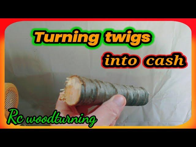 wood turning twigs into hot selling items