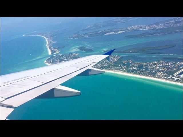 United A320 Takeoff Sarasota-Bradenton (SRQ)