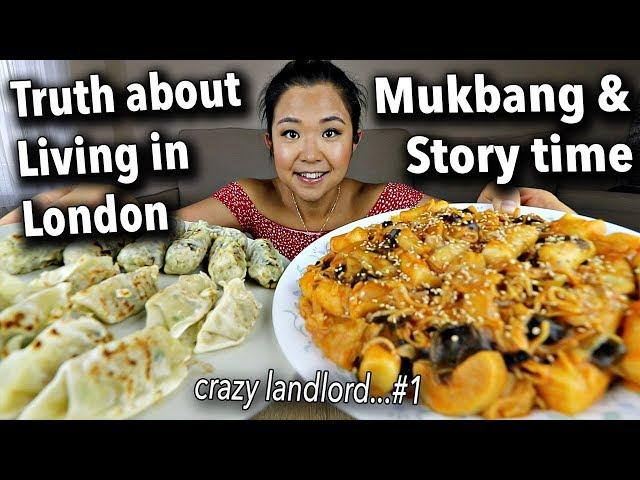 VEGAN KOREAN STREET FOOD MUKBANG + STORYTIME (eating show)