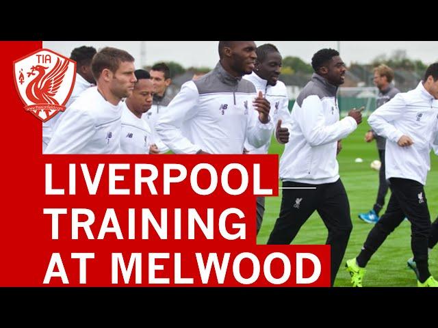 Liverpool FC Training at Melwood ahead of Rubin Kazan in Europa League