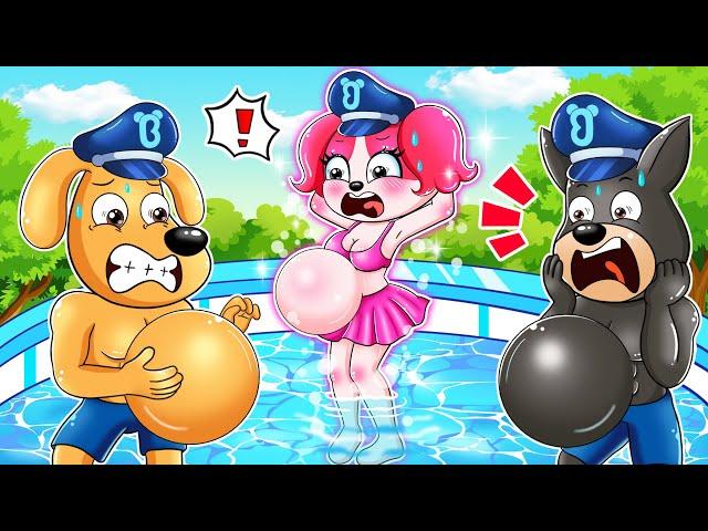 Everyone Got Pregnant While Swimming in the Pool | Very Happy Story | Sheriff Labrador Animation