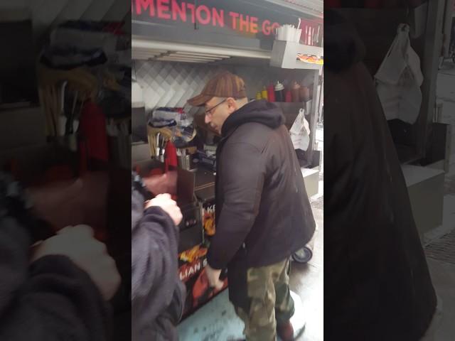 Meanest street meat cart in NYC