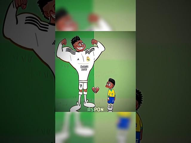 Vini's muscles in the Brazilian national team #football #animation