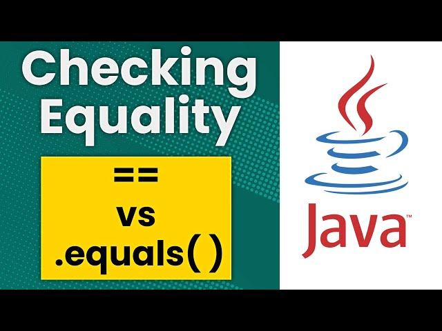 Checking Equality in Java ( == vs equals method )