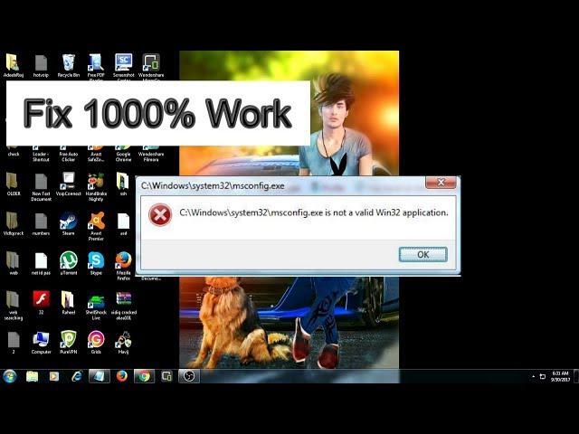 How to Fix .Exe Not a Valid Win32 Application Error In All Windows tutorial