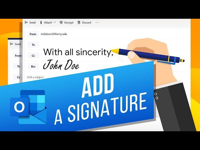 How to Automatically Add a Signature to Messages in Outlook | Add an Image & Logo to Email Signature