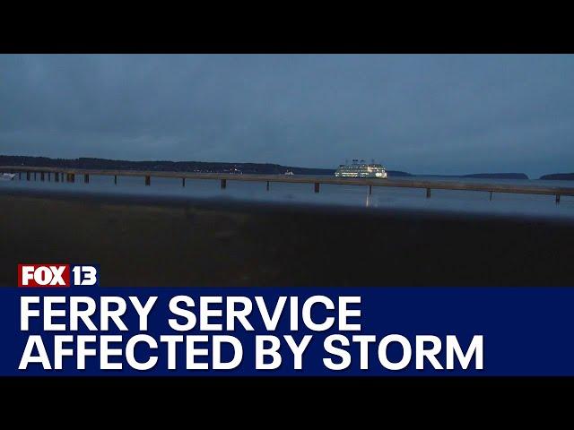 Ferry service, transportation affected by bomb cyclone storm | FOX 13 Seattle