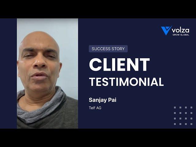 Volza Client Video Testimonial - Telf AG, India | Volza.com