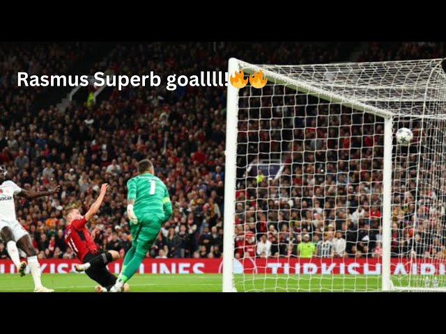 Rasmus Hojlund Superb Goal || Manchester United Vs Galatasaray