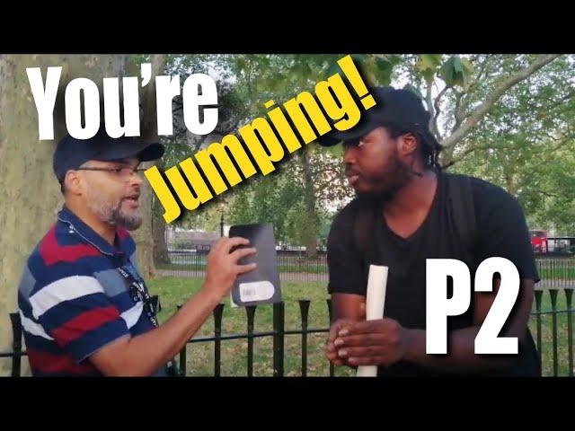 P2 - You're Jumping! Hashim Vs Excited Christian | Speakers Corner | SCDawah Channel