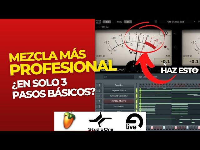 Cómo MEZCLAR Beats Profesionalmente  en 3 PASOS Básicos | (SECRETO) FL Studio TUTORIAL