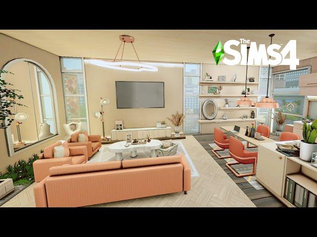 Modern Apartment| 121 Hakim House | Stop Motion Build | The Sims 4 | No CC