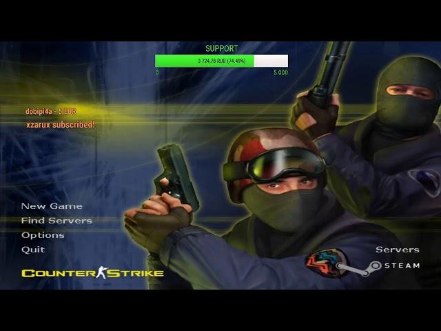 CS 1.6 -  p0NDENUSH vs #FUN AND TROLL EDITION - [EP. 01] + TECHNO PARTY ALL STREAM!
