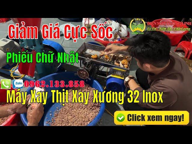 Giá Bán Máy Xay Thịt Xương Cối 32 Inox Phếu Vuông Bao Nhiêu