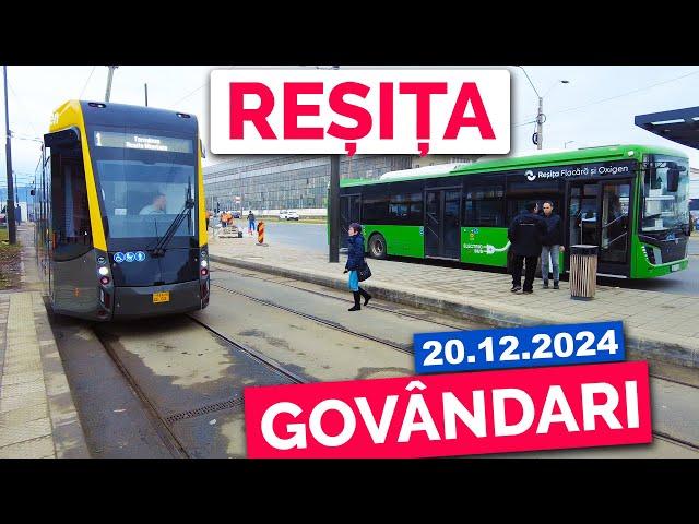 Vizităm REȘIȚA! Scurtă CĂLĂTORIE CU NOUL TRAMVAI în Govândari!