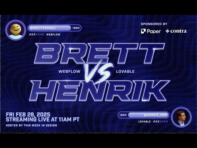 BUILD WARS: Webflow vs. Lovable (Sponsored by Paper and Contra)